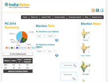 Tablet Screenshot of indiavotes.com